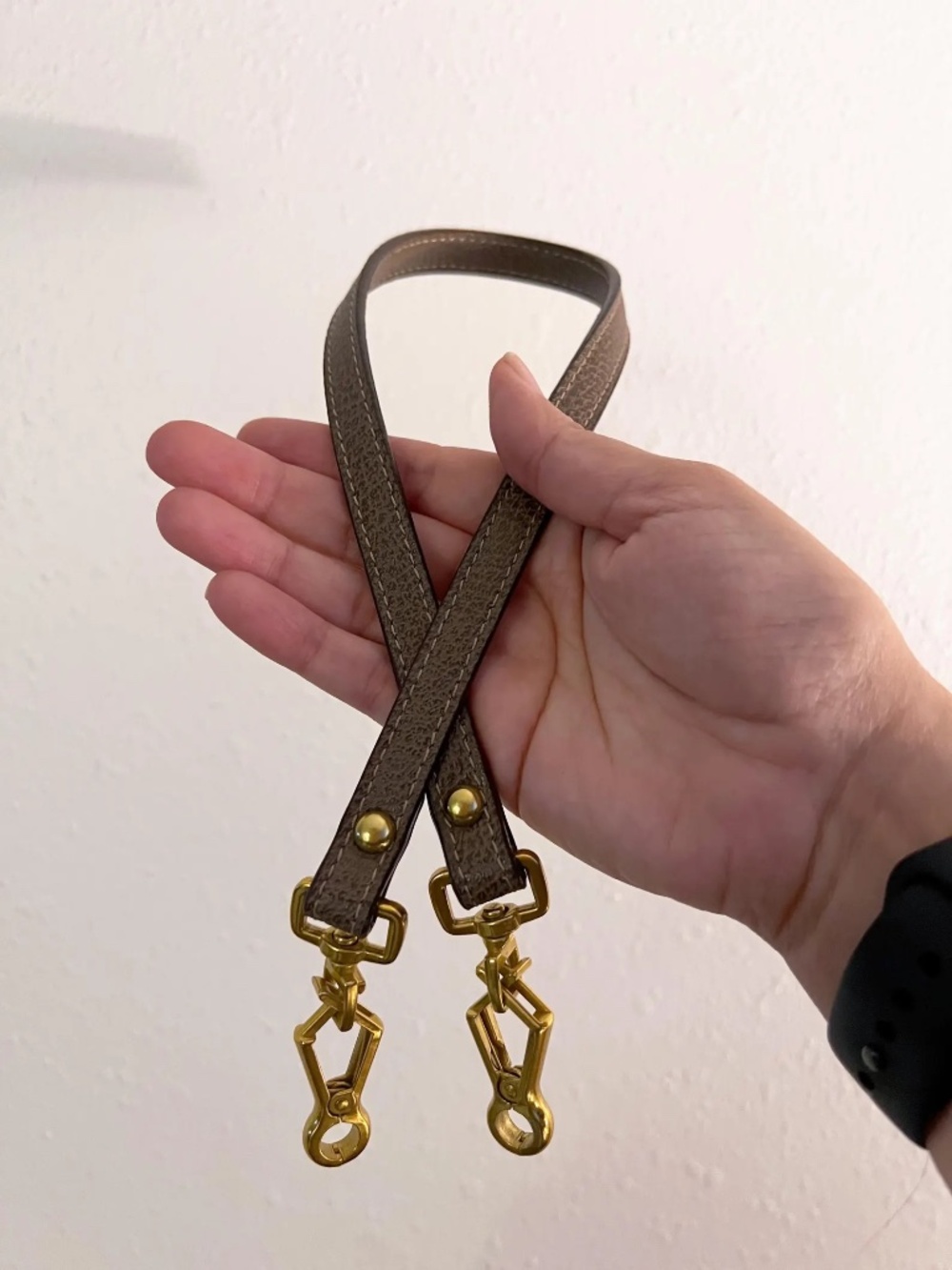 Genuine Leather Short Shoulder Shoulder Strap Replacement For Gucci Ophidia Bag